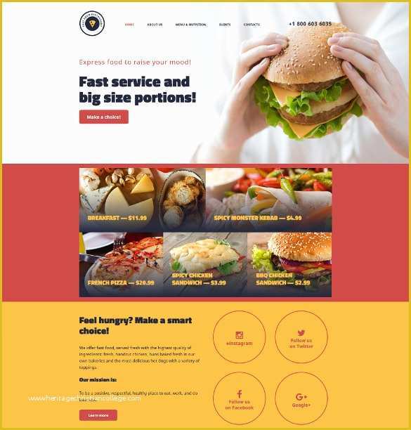 Online Food ordering Website Templates Free Download Of 31 Restaurant Website themes &amp; Templates