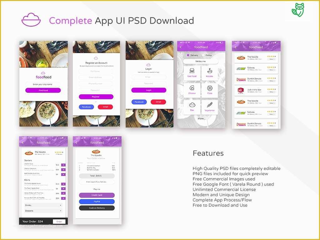 Online Food ordering Website Templates Free Download Of Free Food order App Ui Psd Download Designcoon