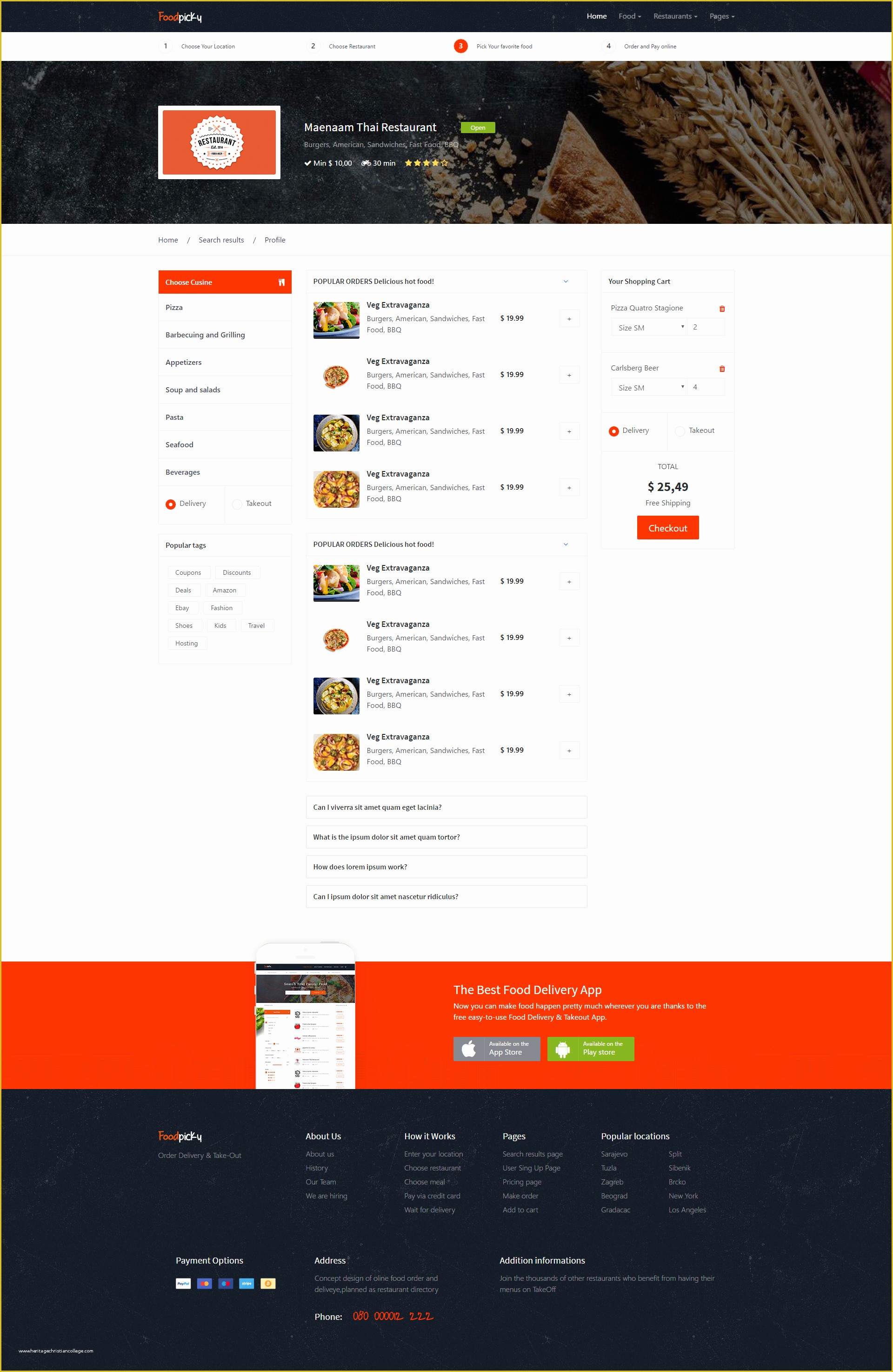 Online Food ordering Website Templates Free Download Of Line Food ordering From Local Restaurants Restaurants