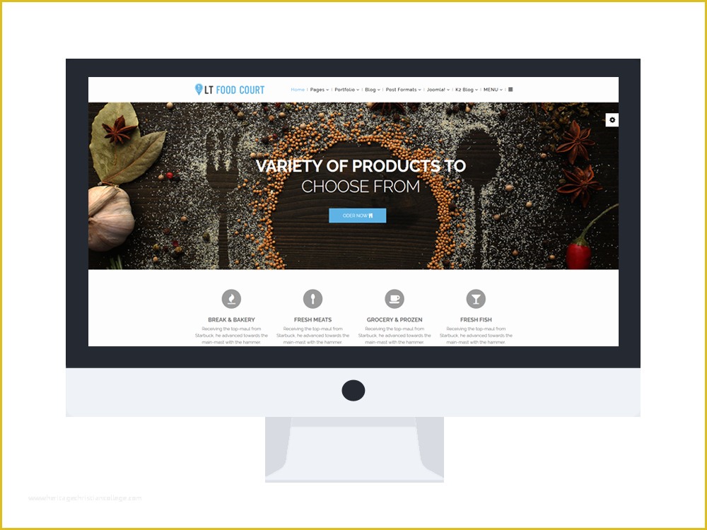 Online Food ordering Website Templates Free Download Of Lt Food Court – Eye Catching Joomla Line Food ordering
