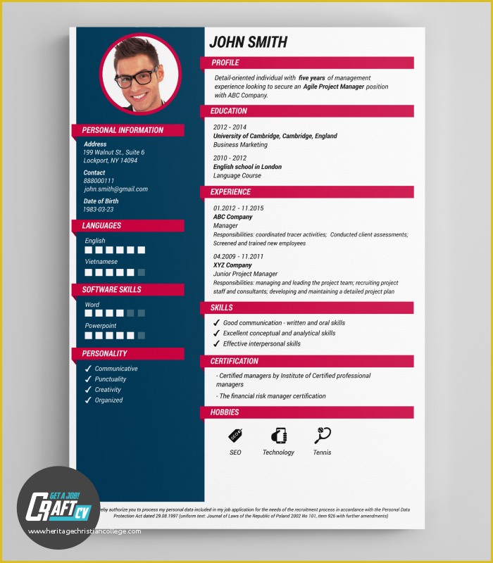 Online Resume Website Template Free Of Creative Cv Sample original Cv Design