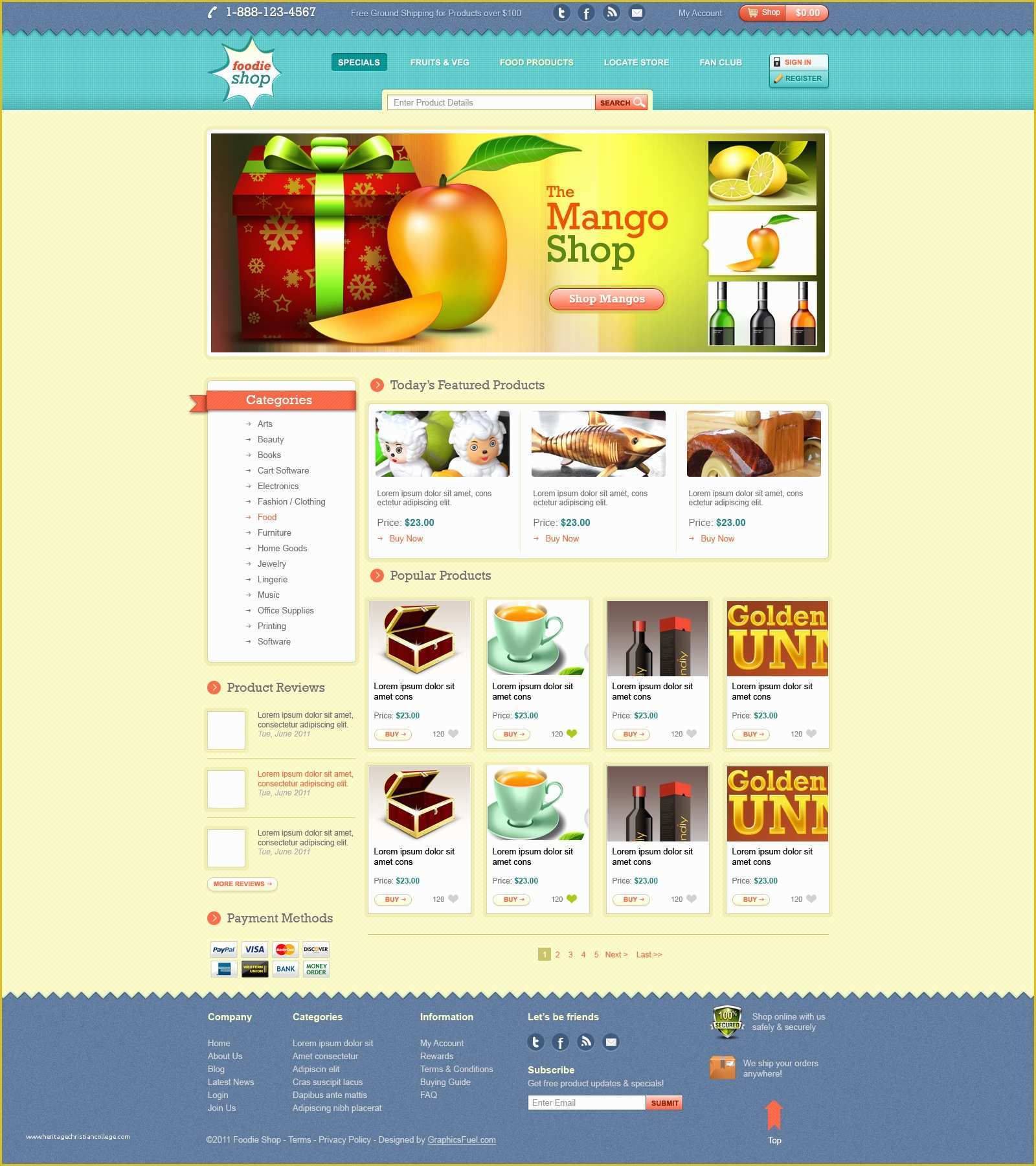 shopping-cart-website-template