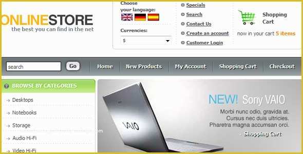 Online Store HTML Template Free Of 20 Free and Premium E Merce Shop HTML Website Templates
