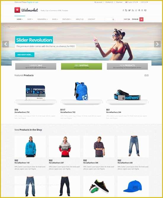 Online Store HTML Template Free Of 50 Best E Merce Website Templates Free & Premium