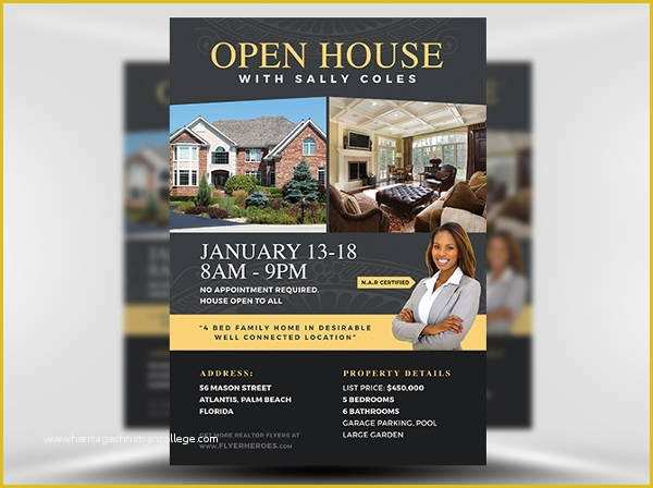 Open House Flyer Template Free Publisher Of 13 Realtor Flyers Psd Word Ai Eps Vector