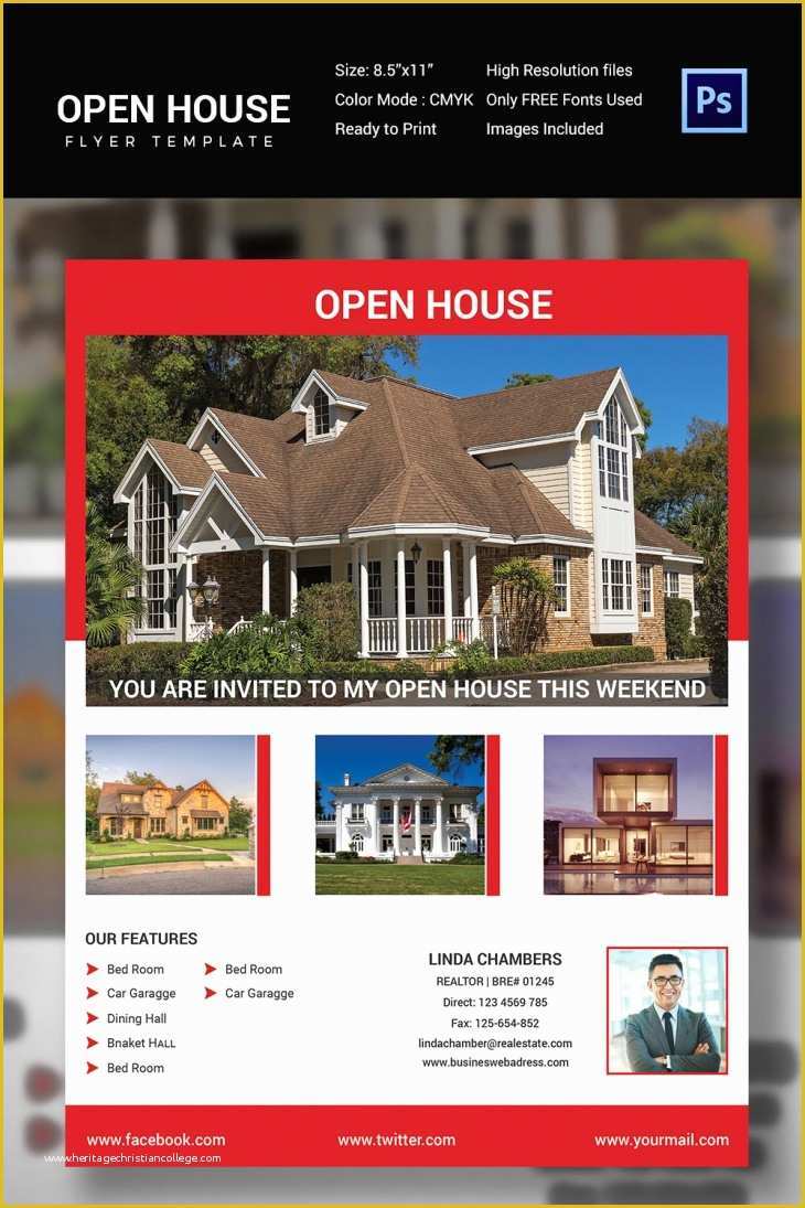 Open House Flyer Template Free Publisher Of 30 Open House Flyers Printable Psd Ai Word Eps