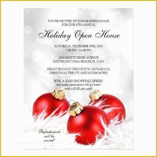 Open House Flyer Template Free Publisher Of Christmas Open House Flyer Template Free Templates