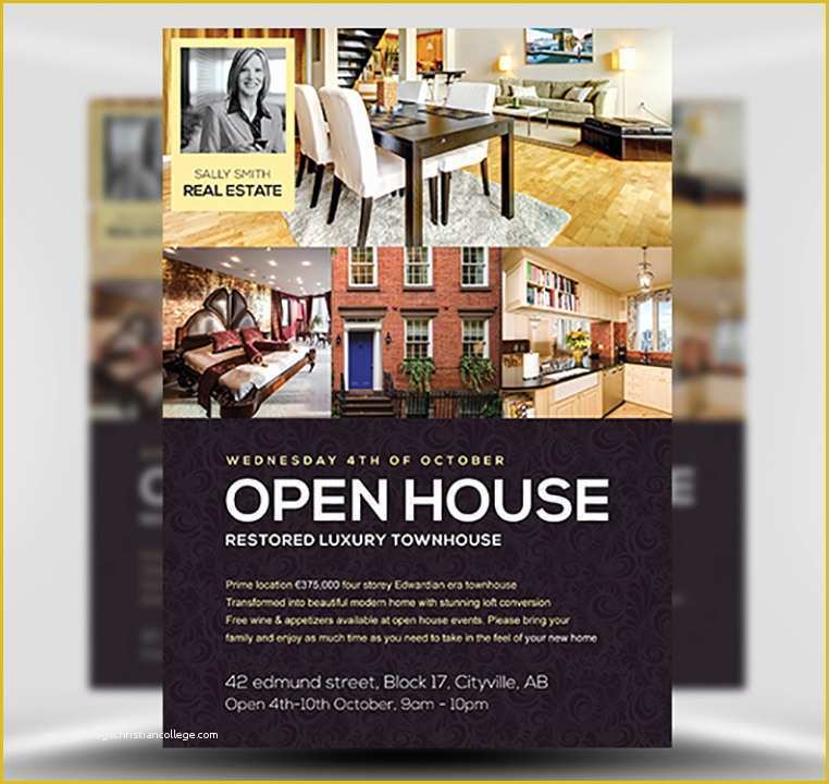 Open House Flyer Template Free Publisher Of Open House Flyer Template Flyerheroes