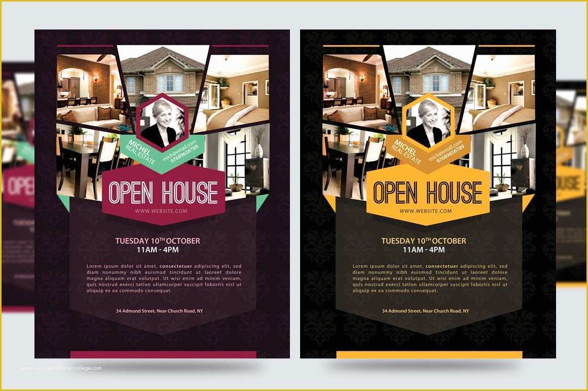 Open House Flyer Template Free Publisher Of Open House for New Building Flyer Google Search
