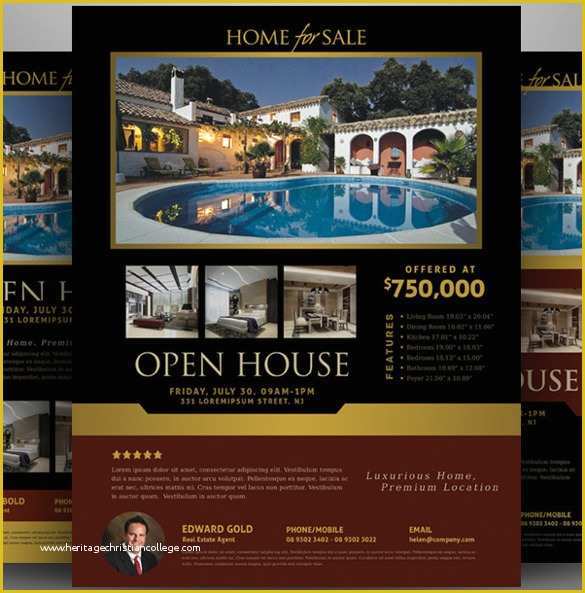 Open House Flyers Template Free Of 19 Open House Flyers