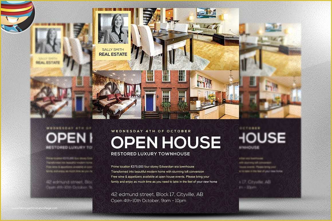Open House Flyers Template Free Of Open House Flyer Template Flyer Templates On Creative Market