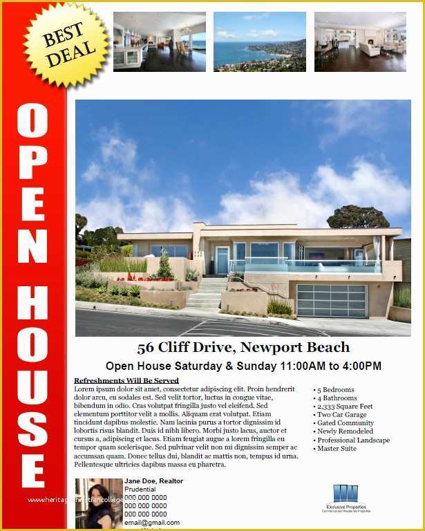 Open House Flyers Template Free Of when You Need A Flyer Fast