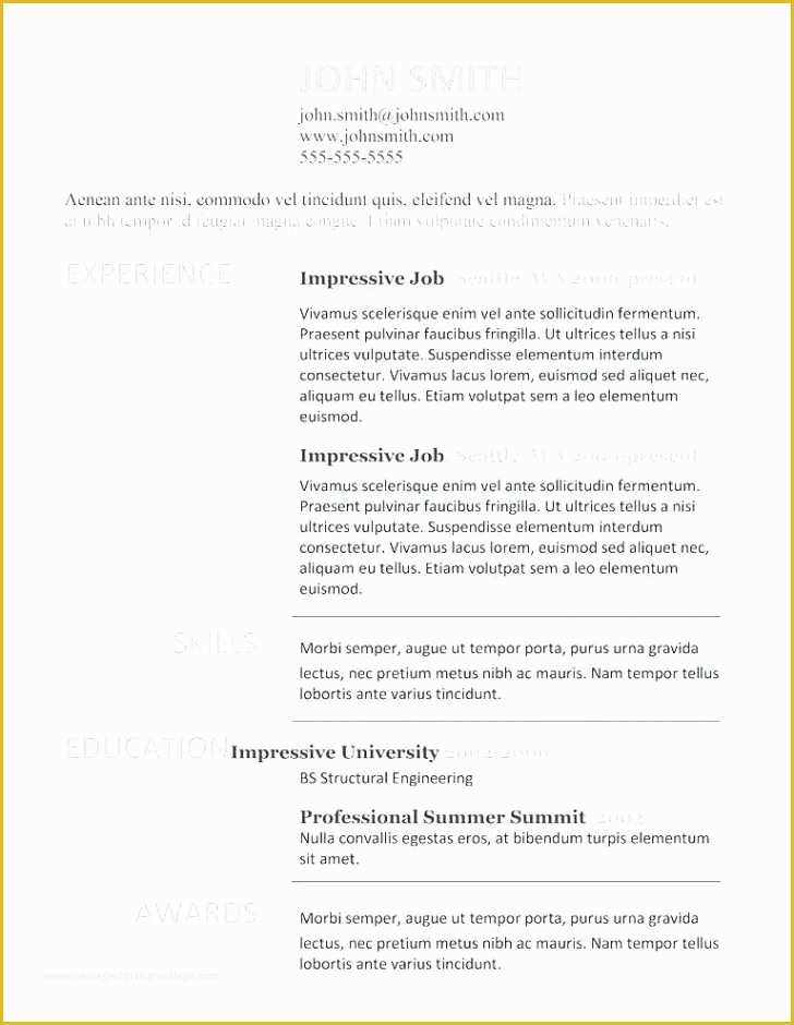 Open Office Resume Templates Free Of Free Resume Templates for Openoffice