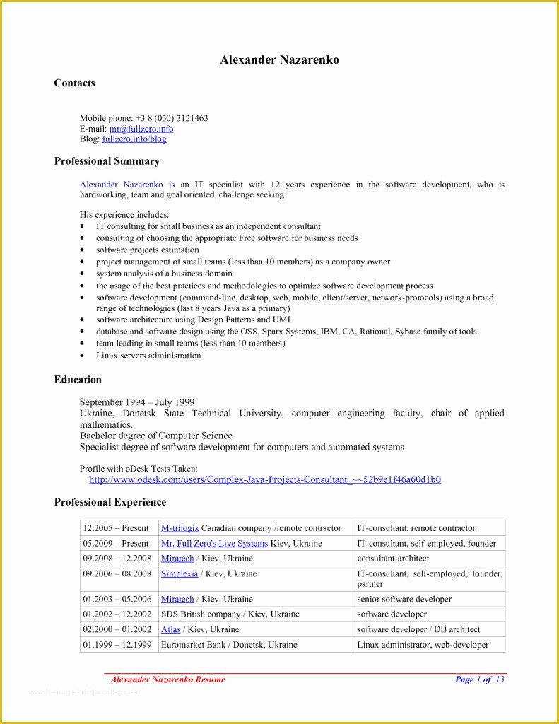 Open Office Resume Templates Free Of Open Fice Resume Template