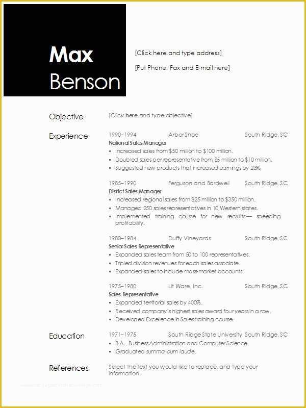 Open Office Resume Templates Free Of Openoffice Resume Templates