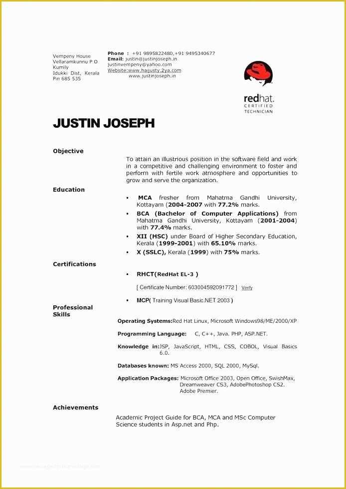 Open Office Resume Templates Free Of Resume format Open Fice
