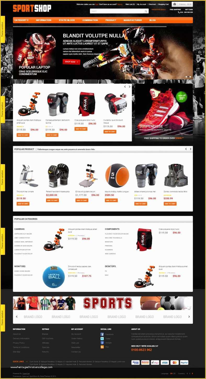 Opencart Templates Free Of 10 Best Sports Opencart Website Templates & themes