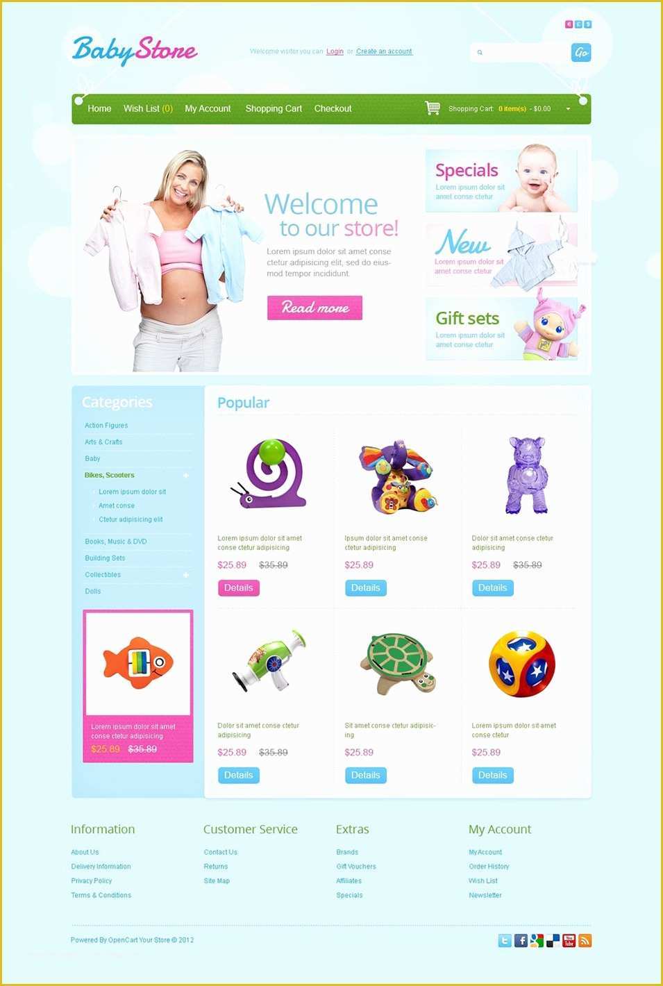 Opencart Templates Free Of 7 Opencart Baby Store Templates Free Psd Eps Ai format