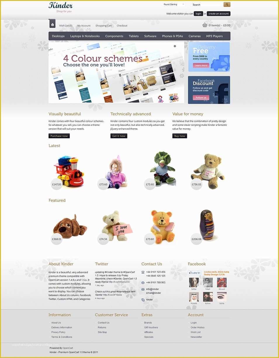 Opencart Templates Free Of 7 Opencart Baby Store Templates Free Psd Eps Ai format