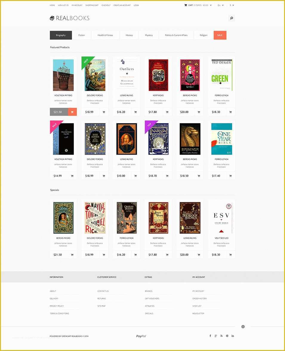 Opencart Templates Free Of 9 Best Opencart Bookstores & Bookshops Templates