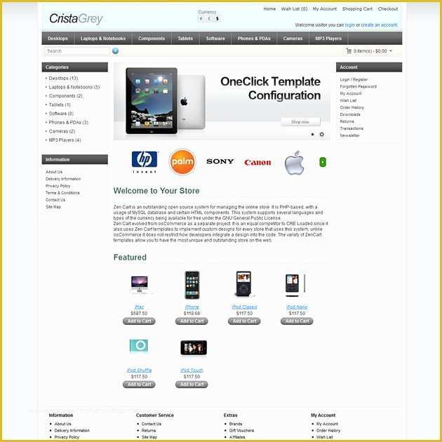 Opencart Templates Free Of Crista Free Opencart Template Set Free Opencart theme