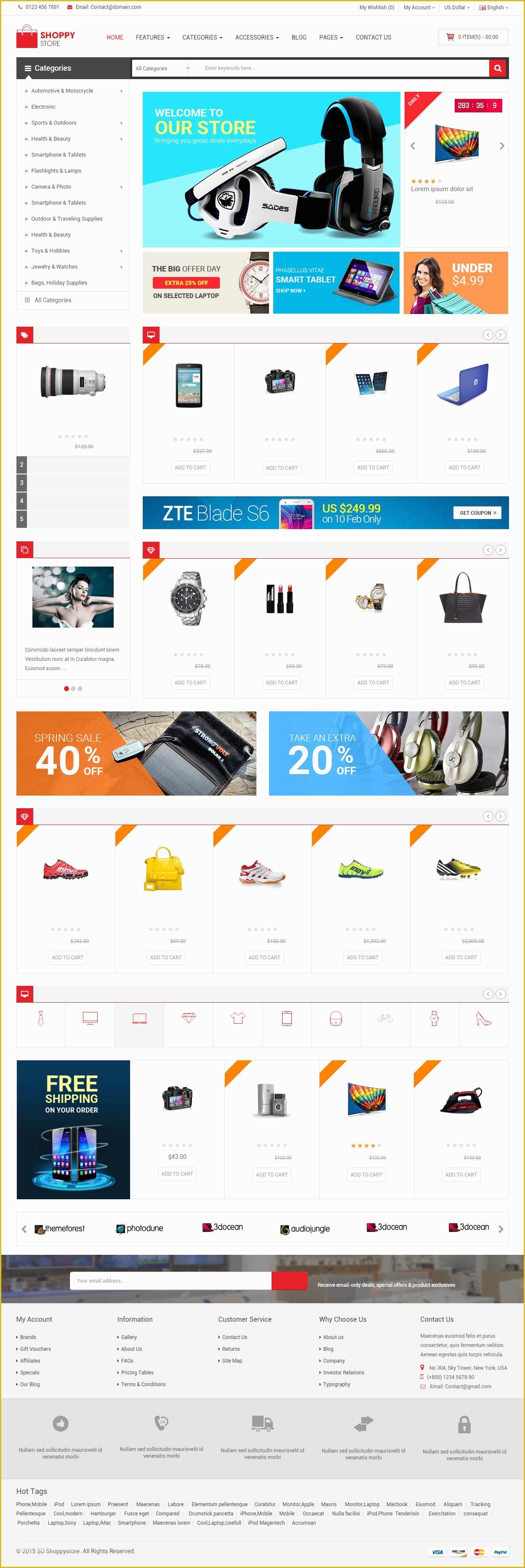 Opencart Templates Free Of Shoppystore Premium Responsive Multipurpose Opencart theme