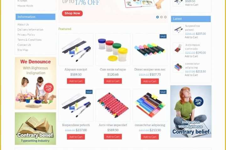 Opencart Templates Free Of Stationery Opencart Template