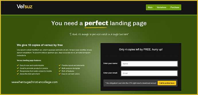 Opt In Page Templates Free Of 80 High Converting Landing Page Templates