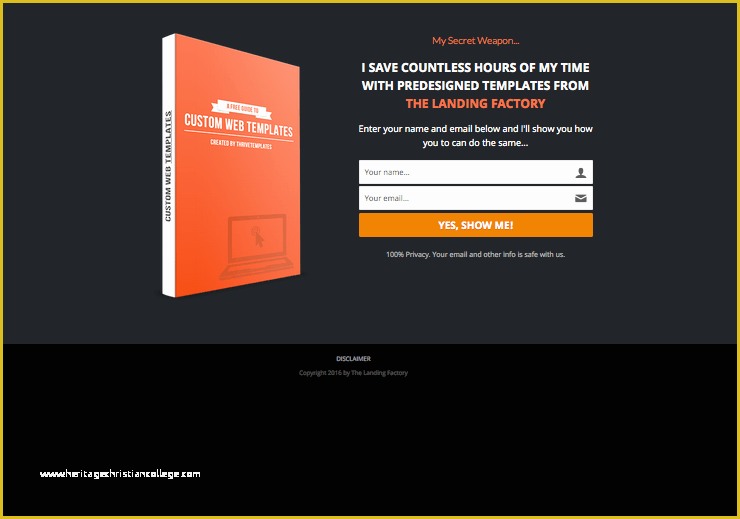 Opt In Page Templates Free Of Allclear Opt In Page the Landing Factory