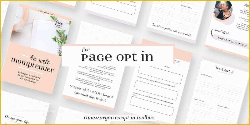 Opt In Page Templates Free Of Opt In toolbox Adobe and Canva Templates