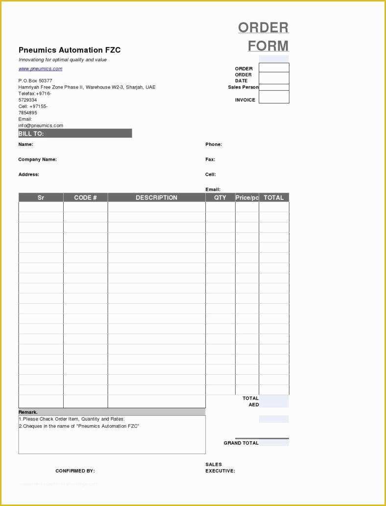 Order form Template Free Download Of 9 Sales order form Templates Free Samples Examples