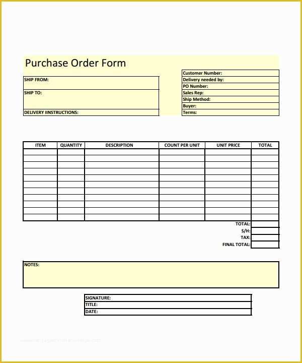 Order form Template Free Download Of order form Template 23 Download Free Documents In Pdf