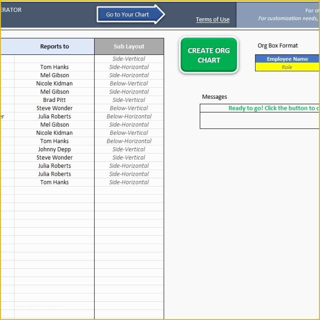 Org Chart Free Templates Excel Of Charts Free organizational Chart Maker organization by