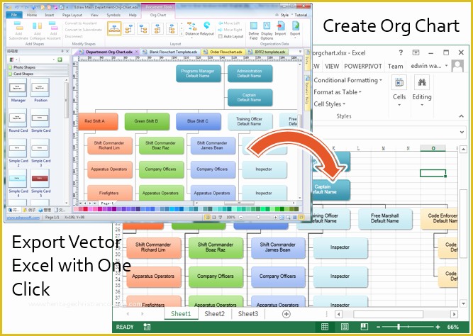 Org Chart Free Templates Excel Of Create organizational Charts In Excel