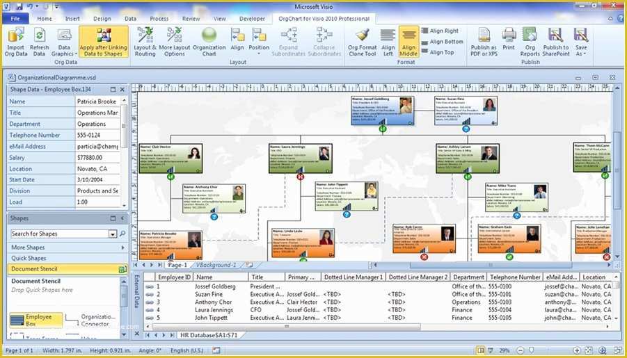 Org Chart Free Templates Excel Of Visio org Chart Template Excel Exporting the Resource Pool