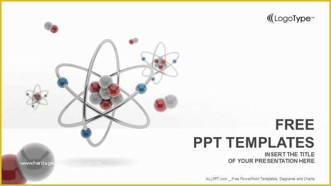 Organic Chemistry Powerpoint Templates Free Download Of 3d atom Model Powerpoint Templates