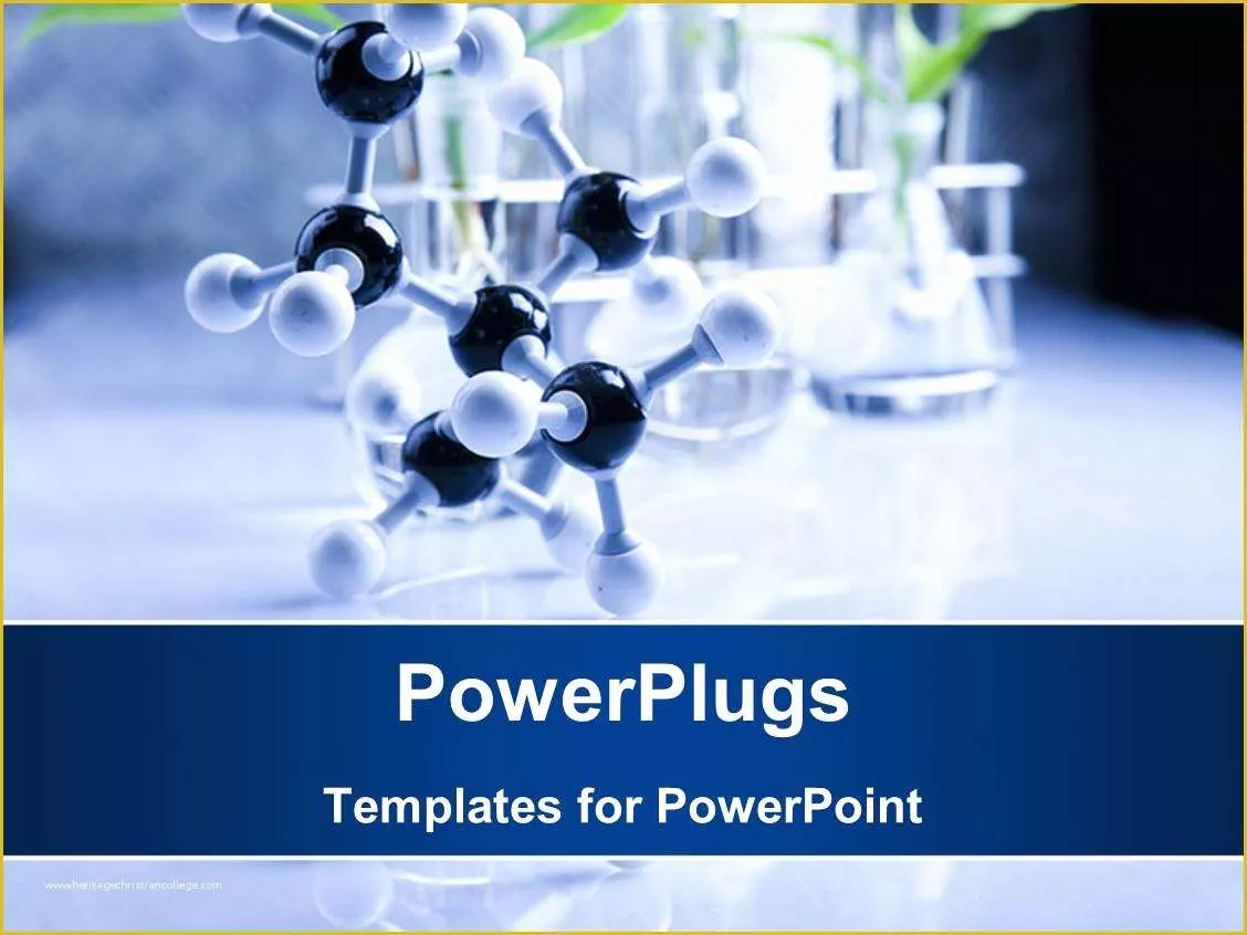 Organic Chemistry Powerpoint Templates Free Download Of Powerpoint Template A Long Black Nd White Molecule On A