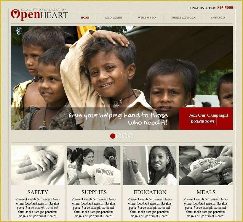 Orphanage Website Templates Free Download Of 17 Best Non Profit Website themes &amp; Templates