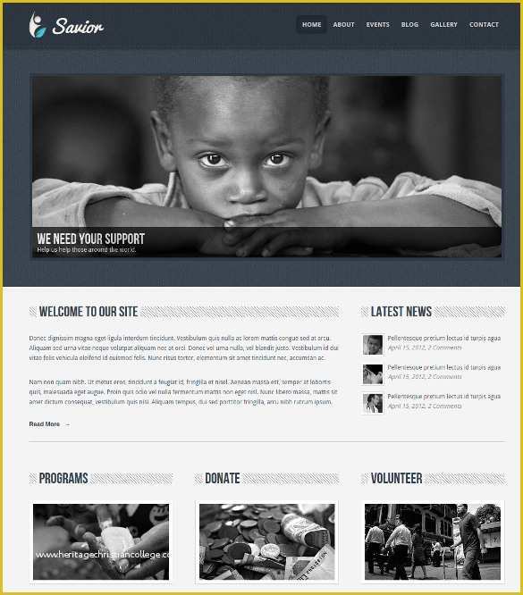 Orphanage Website Templates Free Download Of 21 Non Profit Bootstrap themes &amp; Templates