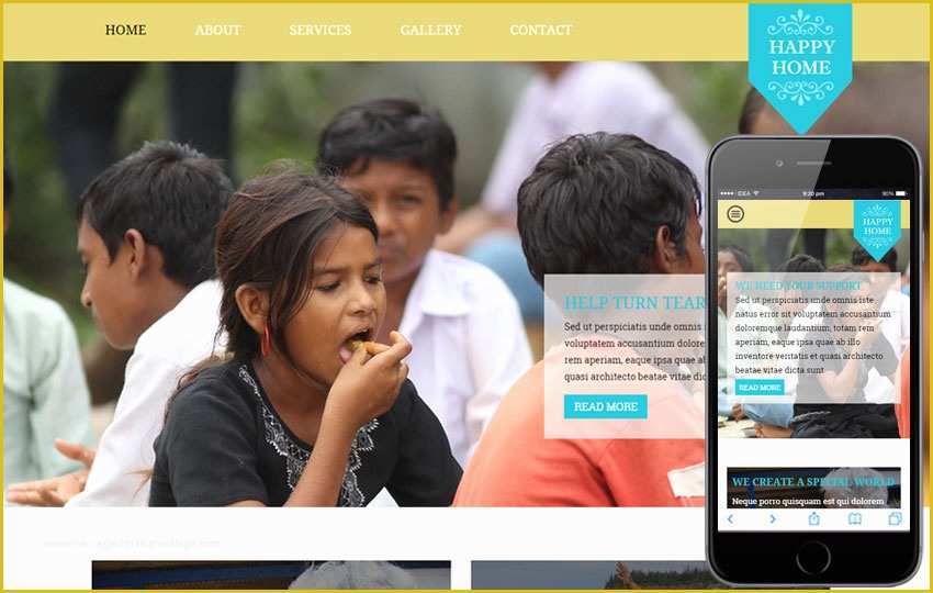 Orphanage Website Templates Free Download Of Happy Home A Charity Category Flat Bootstrap Responsive