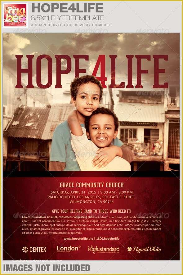 Orphanage Website Templates Free Download Of Hope4life Charity event Flyer Template by Rockibee