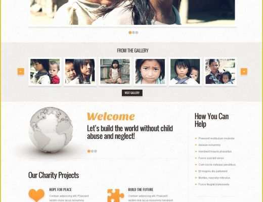 Orphanage Website Templates Free Download Of World Class Wordpress Charity organization themes