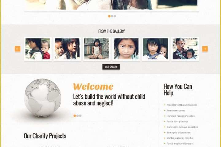 Orphanage Website Templates Free Download Of World Class Wordpress Charity organization themes