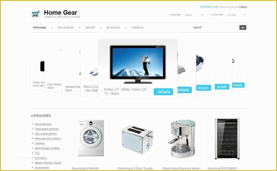 Oscommerce Templates Free Of Electronics Store Os Merce Template