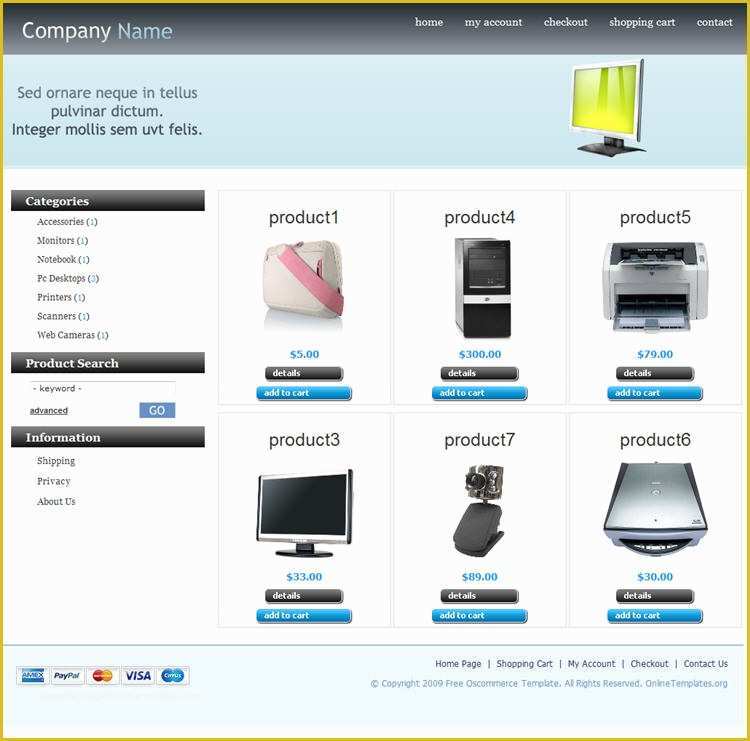 Oscommerce Templates Free Of Os Merce Alternative Wowkeyword