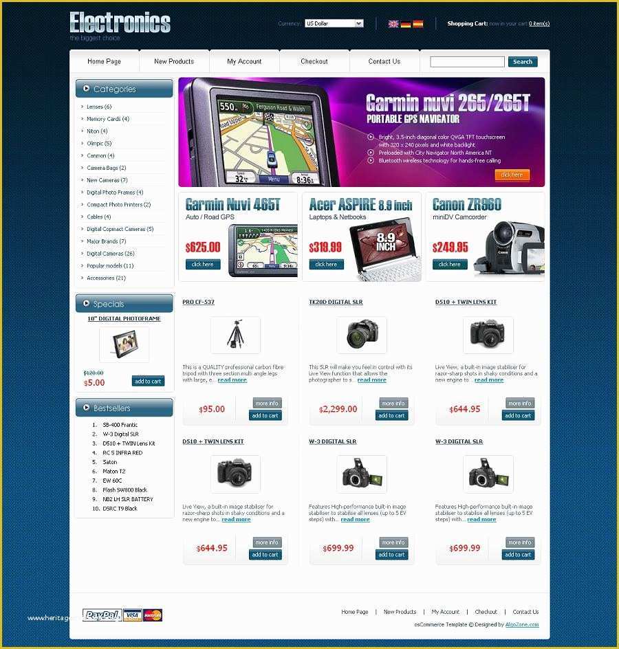 Oscommerce Templates Free Of Os04a Os Merce Template for Electronic Stores