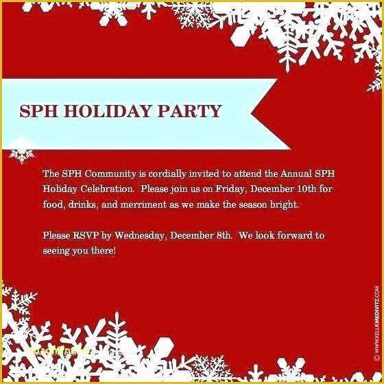 Outlook Email Invitation Templates Free Of Christmas Holiday Party Email Invitation Template for
