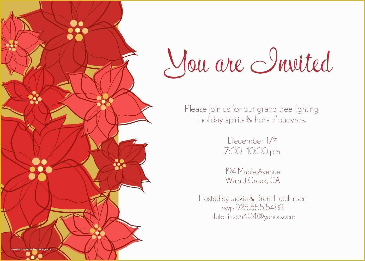 Outlook Email Invitation Templates Free Of Outlook Invitation Template Holiday Party Email