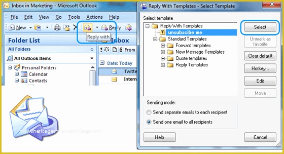 Outlook Email Templates Free Of Create A Reply Template In Outlook 2010 