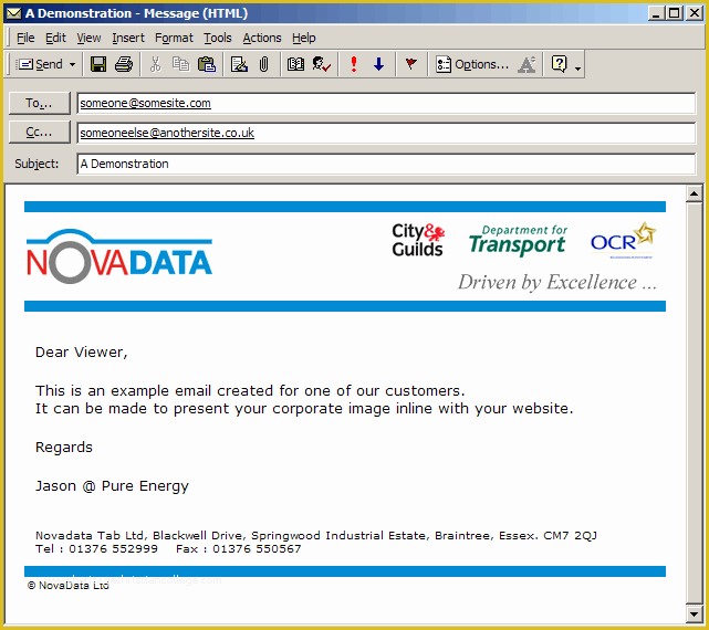 Outlook Email Templates Free Of Pure Energy Multimedia Ltd Email Template Design